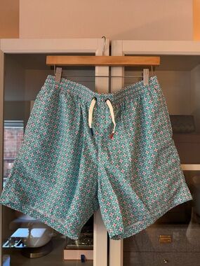 Altea (Milano) Patterned Swim Shorts, Size XL (US) XXL (EU)
